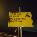 Boskoopseweg afgesloten, onze winkel is bereikbaar