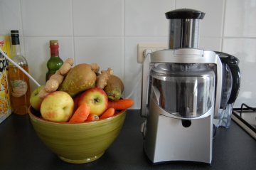 Sapcentrifuge met fruit