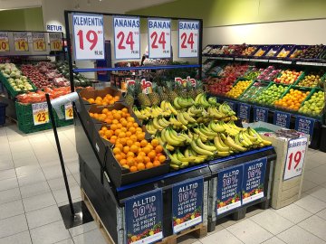 Fruit in de supermarkt