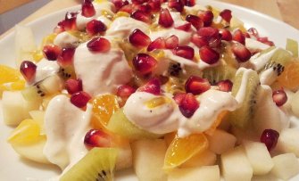 Een kerstmenu met fruit uit eigen tuin