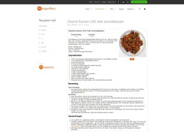 Screenshot zwarte bonen chili met appelbes
